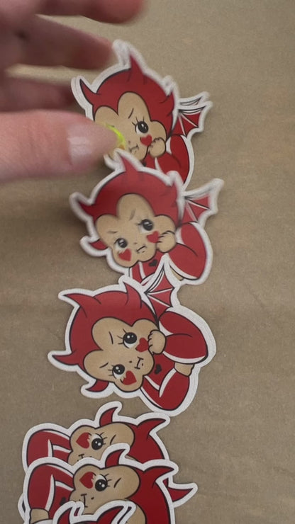 Kewpie Devil Sticker