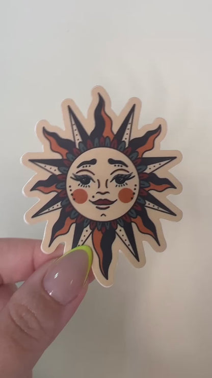 Traditional Sun Sticker