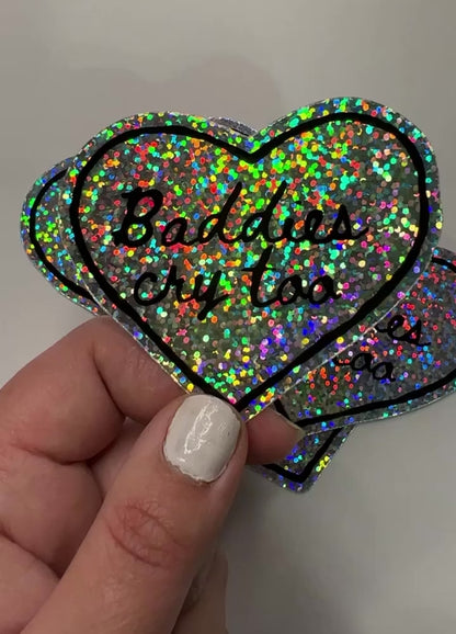 Baddies Cry Too Glitter Sticker