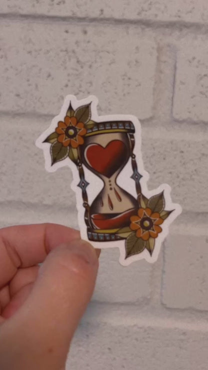 Traditional Hourglass + Matte Sticker