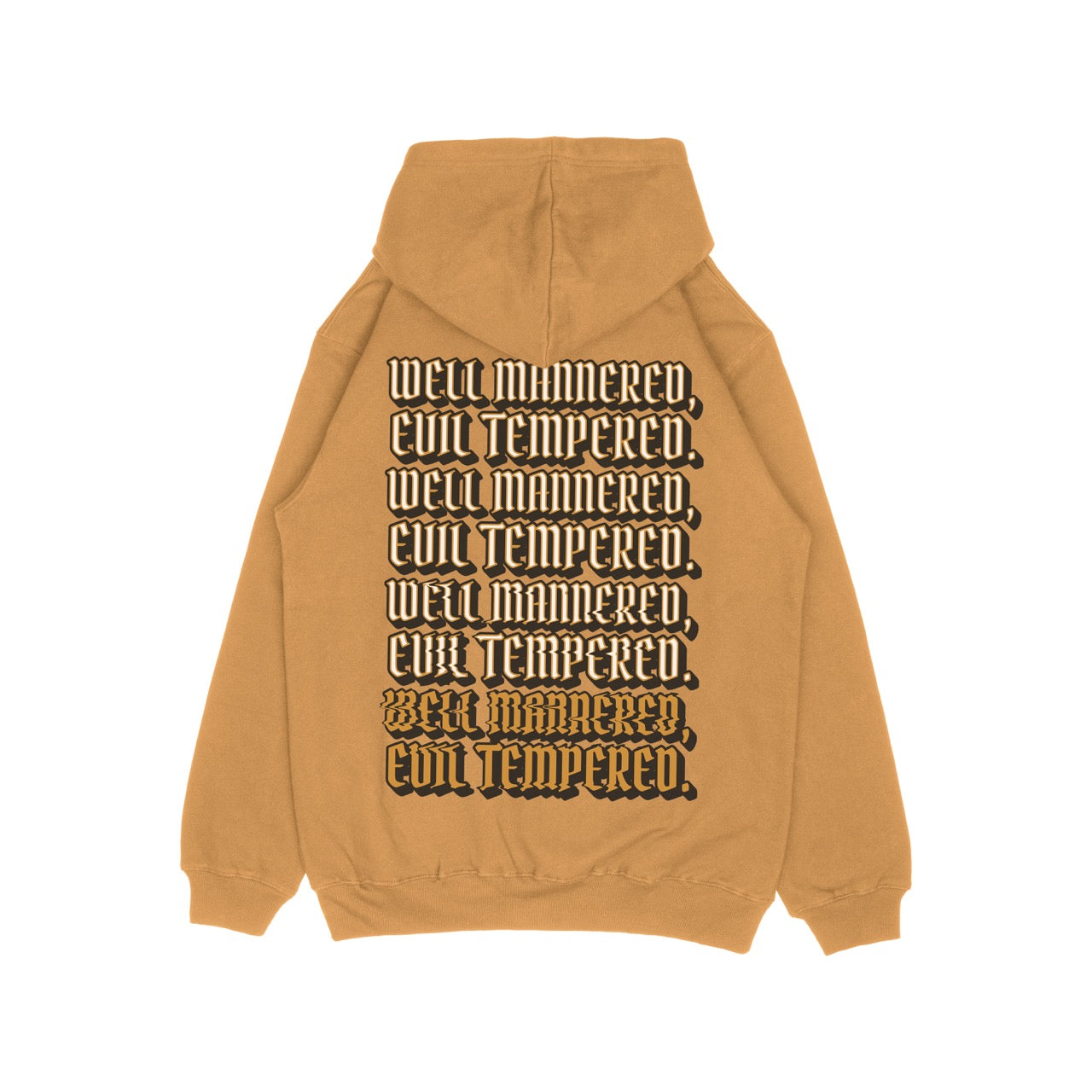 Well Mannered Evil Tempered Vintage Hoodie